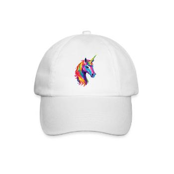 Unicorn Pony Rider Horses Riding Unicorns - Baseball Cap - white/white - Front