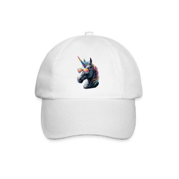 Unicorn Pony Rider Horses Riding Unicorns - Baseball Cap - white/white - Front