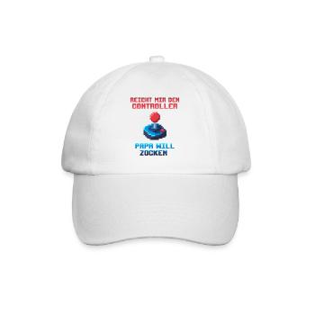 Papa Papa Gamer Gamer Gamer Gamer Gaming - Casquette classique - blanc/blanc - Devant