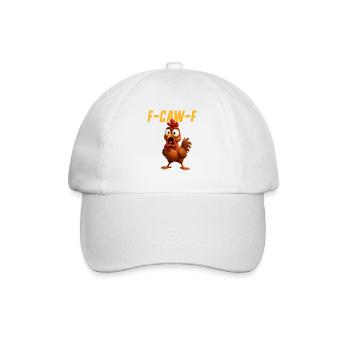 F-Caw-F Huhn Lustiges Huhn FCAWF F Caw F - Baseballkappe - Weiß/Weiß - Vorne
