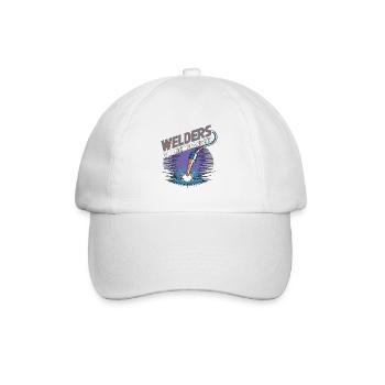 Welders Do It With More Spark Welding Fabrication - Baseball Cap - white/white - Front