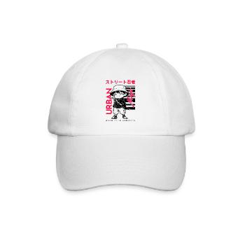 Urbain Ninja Kawaii Street Samouraï Streetwear Manga - Casquette classique - blanc/blanc - Devant