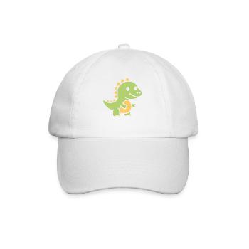 Cute Little Dinosaur - Baseball Cap - white/white - Front