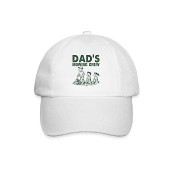 L’équipe de tonte de papa - Casquette classique - blanc/blanc - Devant