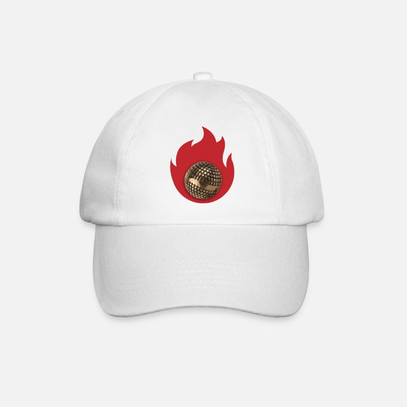 Petanque-Feuer - Baseballkappe - Weiß/Weiß