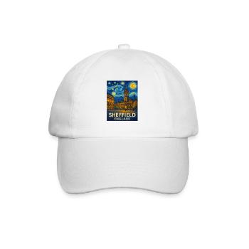 Sheffield, England - Baseball Cap - white/white - Front