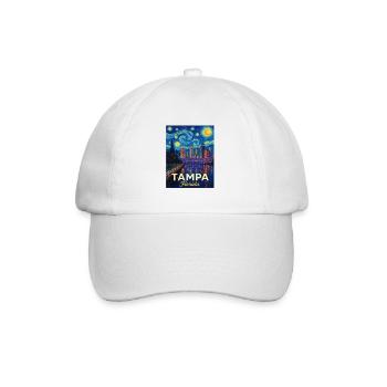 Tampa Florida - Baseballkappe - Weiß/Weiß - Vorne