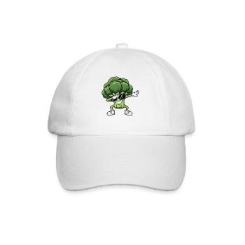 Brocoli Danseur Cool avec Lunettes - Casquette classique - blanc/blanc - Devant