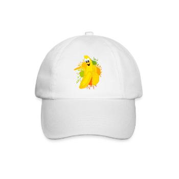 Cheerful banana color explosion - Baseball Cap - white/white - Front
