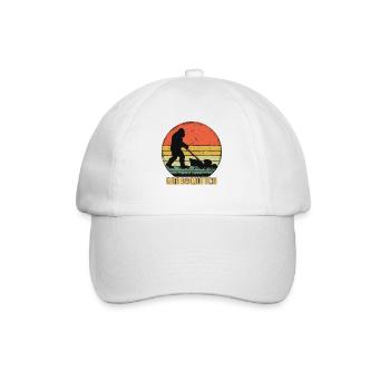 Grassquatch Bigfoot - Baseball Cap - white/white - Front