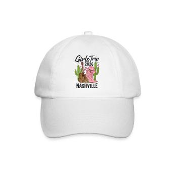 Girls Trip Nashville 2026 - Baseball Cap - white/white - Front