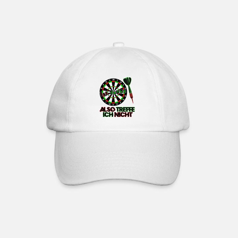 Dart Darts Dartspfeil - Baseballkappe - Weiß/Weiß