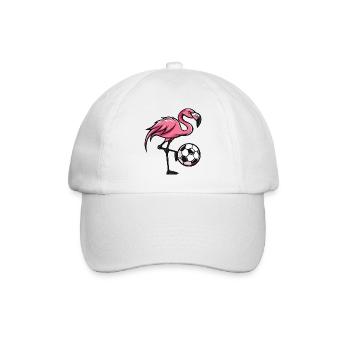 Flamingo Football Comic - Casquette classique - blanc/blanc - Devant