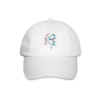 Space Vinyl Astronaut, son Cosmic DJ - Casquette classique - blanc/blanc - Devant