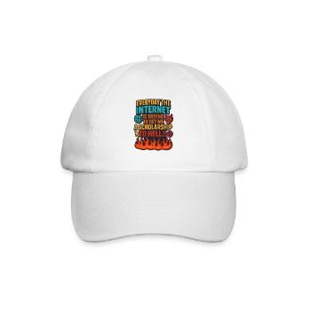 Bourse Internet pour le mème de l’enfer, drôle - Casquette classique - blanc/blanc - Devant