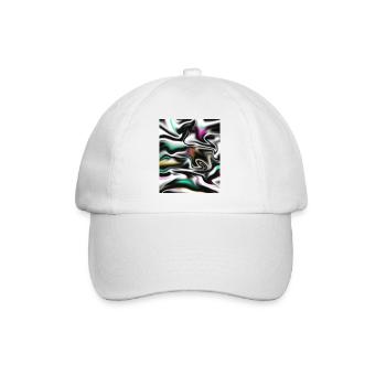 Holographic Flow - mystical abstract - Baseball Cap - white/white - Front