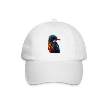 Colorful Kingfisher Play of Colors - Baseball Cap - white/white - Front