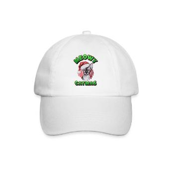 Christmas Sphynx Cat Santa  - Baseball Cap - white/white - Front