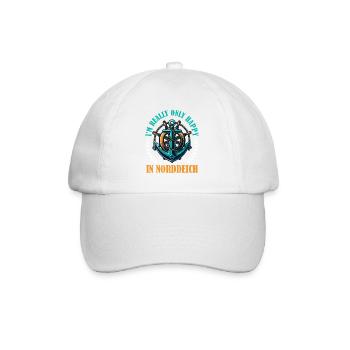 North Sea I'M ONLY REALLY HAPPY IN - Baseball Cap - white/white - Front