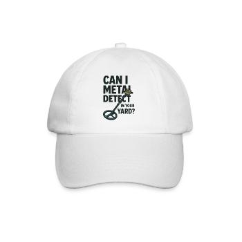 Puis-je détecter des métaux dans votre jardin Détecteur de plaisir - Casquette classique - blanc/blanc - Devant
