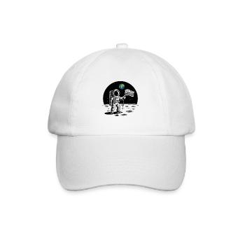 Breton Astronaute Drapeau Breton sur la Lune BZH - Casquette classique - blanc/blanc - Devant