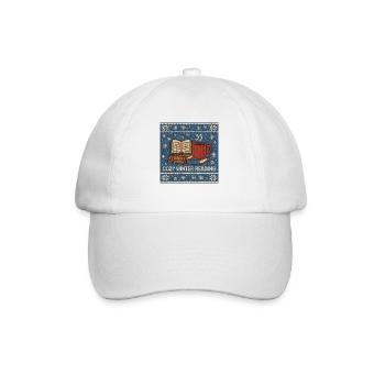 Lecture hivernale douillette, amour des livres, hygge - Casquette classique - blanc/blanc - Devant