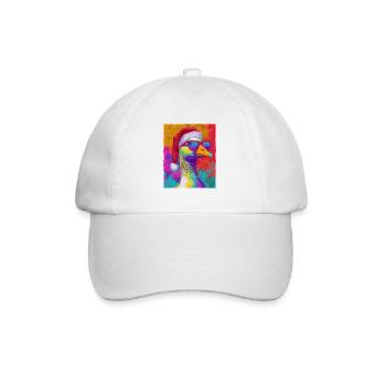 Portrait de Noël de l’oie - Casquette classique - blanc/blanc - Devant