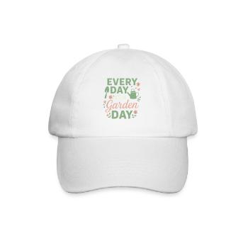 Every Day is a Garden Day - Baseballkappe - Weiß/Weiß - Vorne