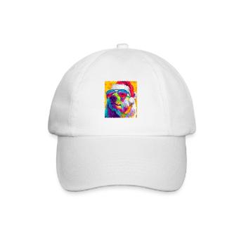 Polar Bear Christmas Portrait - Baseball Cap - white/white - Front