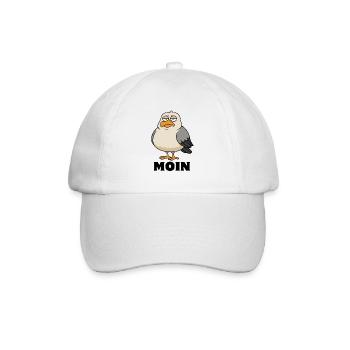 Mouette - Moin - Mer du Nord - Cadeau - Casquette classique - blanc/blanc - Devant