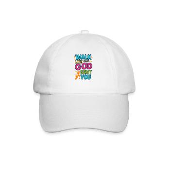 Walk Like God Sent You, Christian Quote  - Baseball Cap - white/white - Front