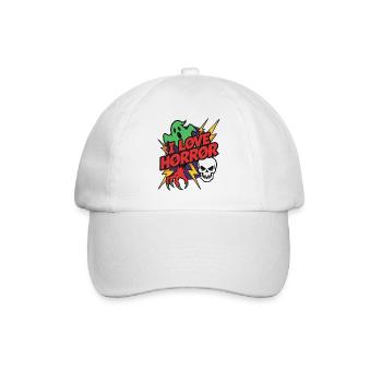 I Love Horror Retro Cartoons - Baseball Cap - white/white - Front