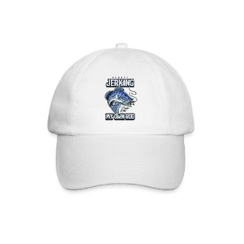Always Jerking My Rod Funny Fishing - Baseball Cap - white/white - Front