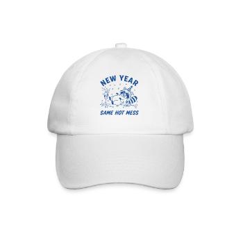 Même désordre de la fête de ratons laveurs - Casquette classique - blanc/blanc - Devant