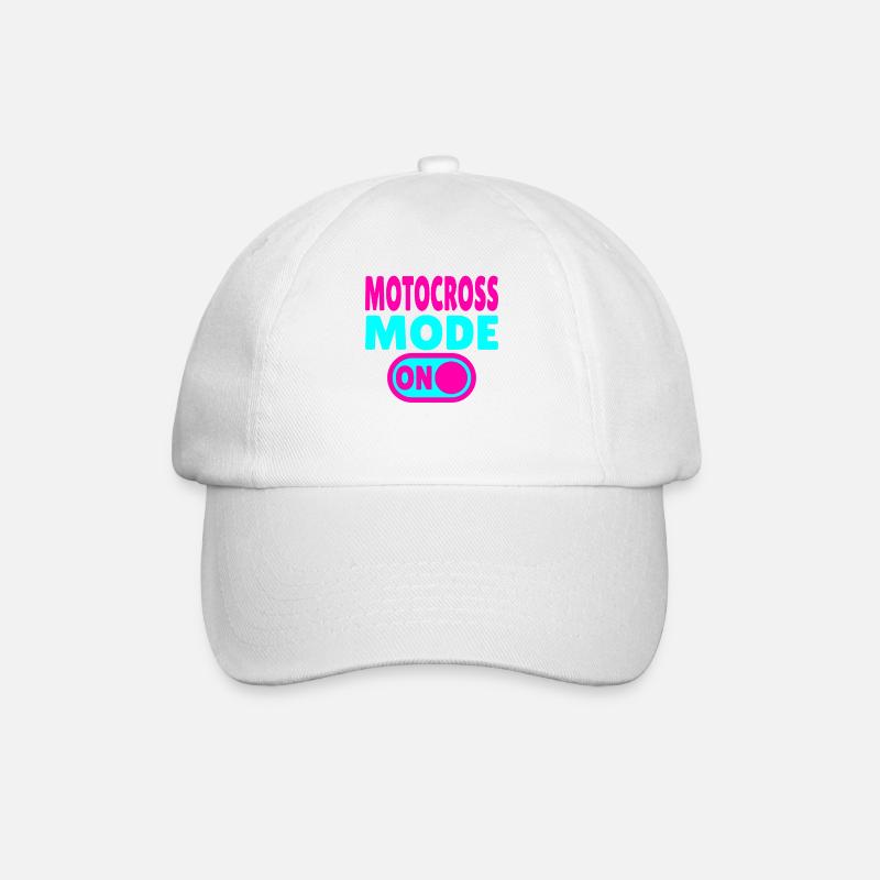Mode motocross ACTIVÉ – Dirt & Adrénaline - Casquette classique - blanc/blanc
