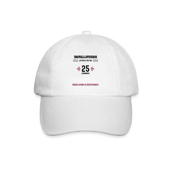 25e anniversaire de Plumber 25e anniversaire de l’entreprise - Casquette classique - blanc/blanc - Devant