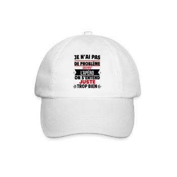 Juste Avec Apéro Humour - Casquette classique - blanc/blanc - Devant