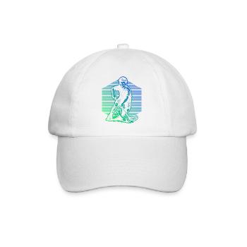 Un design intemporel de floorball simple - Casquette classique - blanc/blanc - Devant