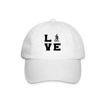 Short and clear floorball - Baseball Cap - white/white - Front