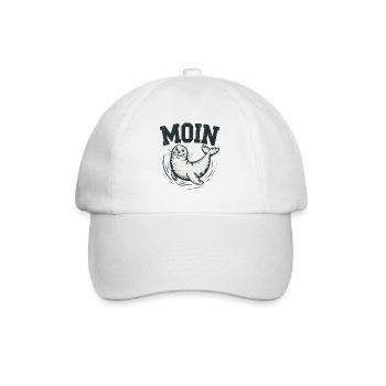 Seal seal Baltic Sea North Sea Moin - Baseball Cap - white/white - Front