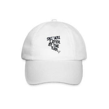 Ski You Later at the Bar – Skiing Après-Ski - Baseball Cap - white/white - Front