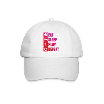 Illustration floorball pour floorball - Casquette classique - blanc/blanc - Devant