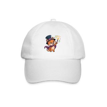 Renard Magique avec Bâton Stellaire - Casquette classique - blanc/blanc - Devant