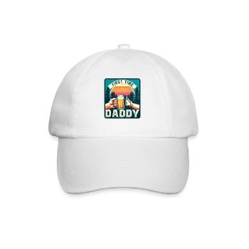 First-time dad, expectant dad, future father - Baseball Cap - white/white - Front