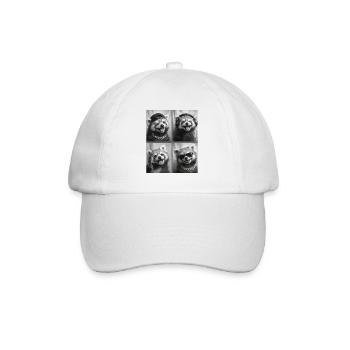 Roter Panda - Baseballkappe - Weiß/Weiß - Vorne