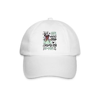 Just A Girl Who Loves Anime And K-Pop - Baseball Cap - white/white - Front