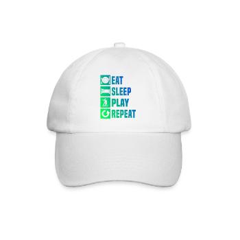 Motif floorball qui fonctionne immédiatement - Casquette classique - blanc/blanc - Devant