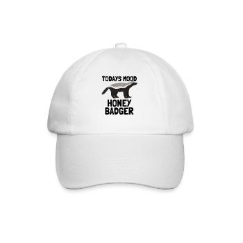 Honey Badger Today's Mood - Baseballkappe - Weiß/Weiß - Vorne