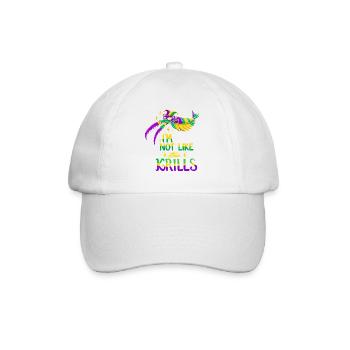 Mardi Gras Crab - Baseball Cap - white/white - Front