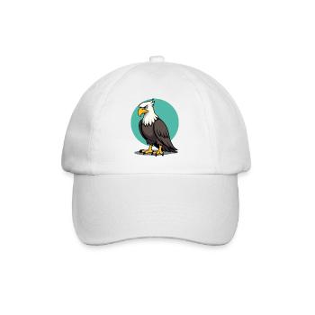Proud Eagle Majestic Bird of Prey - Baseball Cap - white/white - Front